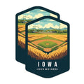 (2 Pack) Iowa State and Capitol Magnets - IA State Magnet - Choose from 50 States - 5" On Longest Side - Premium Magnet - for Cars, Refrigerators, Toolboxes, Lockers - Made in USA - MAG1471