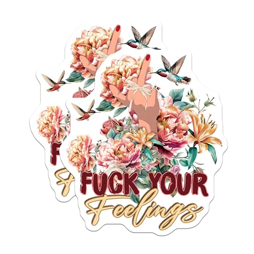 (2 Pack) Funny Sarcastic Magnets Magnets - Middle Finger Attitude - 5" On Longest Side - Made in USA - Sticks to Refrigerators & Metal Surfaces - MAG9032