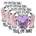(3 Pack) Crystal Ball Decals - Fortune Teller Sticker - Sarcastic Laptop Decals - 3 Inches On Longest Side - Easy Peel & Apply - Made in USA - 3MCS2932