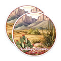 (2 Pack) Guadalupe Mountains National Park Bumper Magnet - US National Park - Choose from 63 Parks - 5" On Longest Side - Decal for Car Bumper, Laptop, Water Bottle, Wall, and Window - MAG1584
