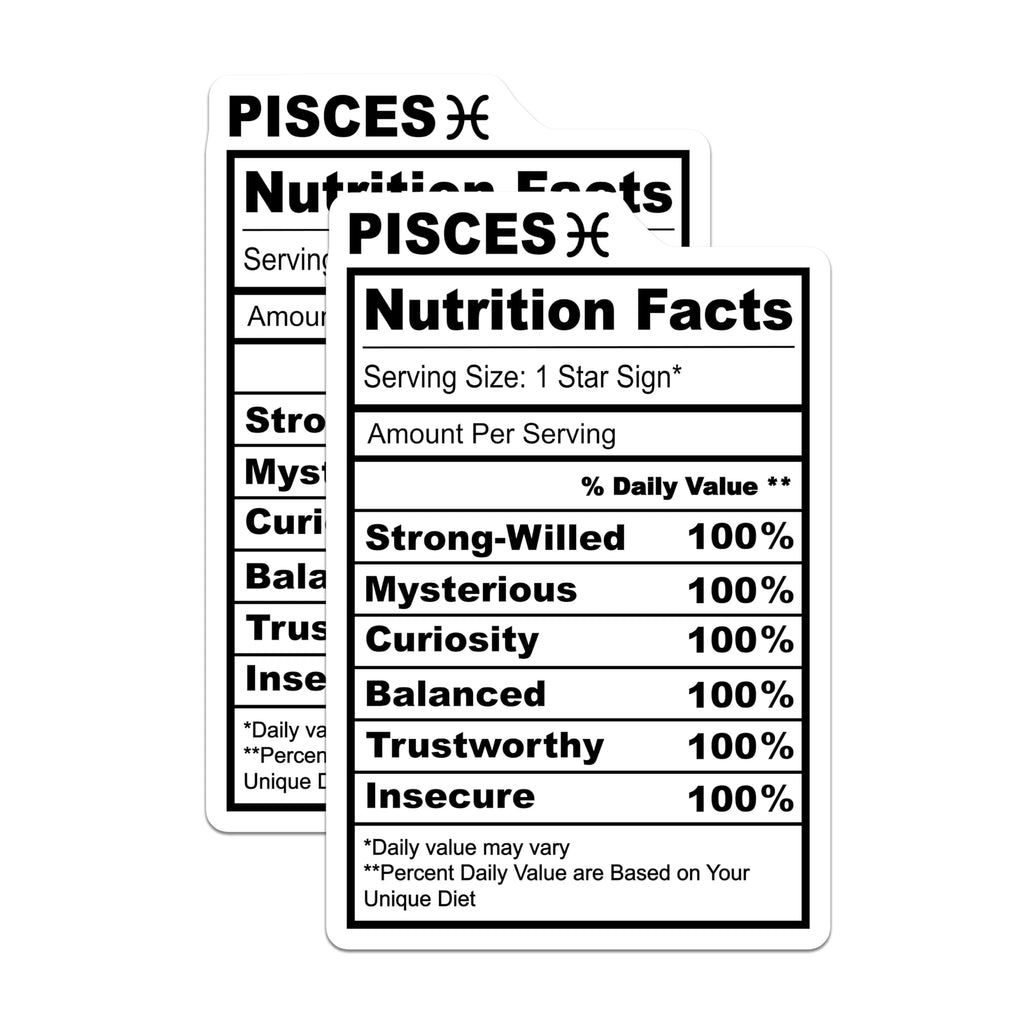 (2 Pack) Pisces Zodiac Magnets - Astrology Sign - Horoscope Fridge Magnets - 5" On Longest Side - Premium Magnet - for Cars, Refrigerators, Toolboxes, Lockers - Made in USA - MAG15744