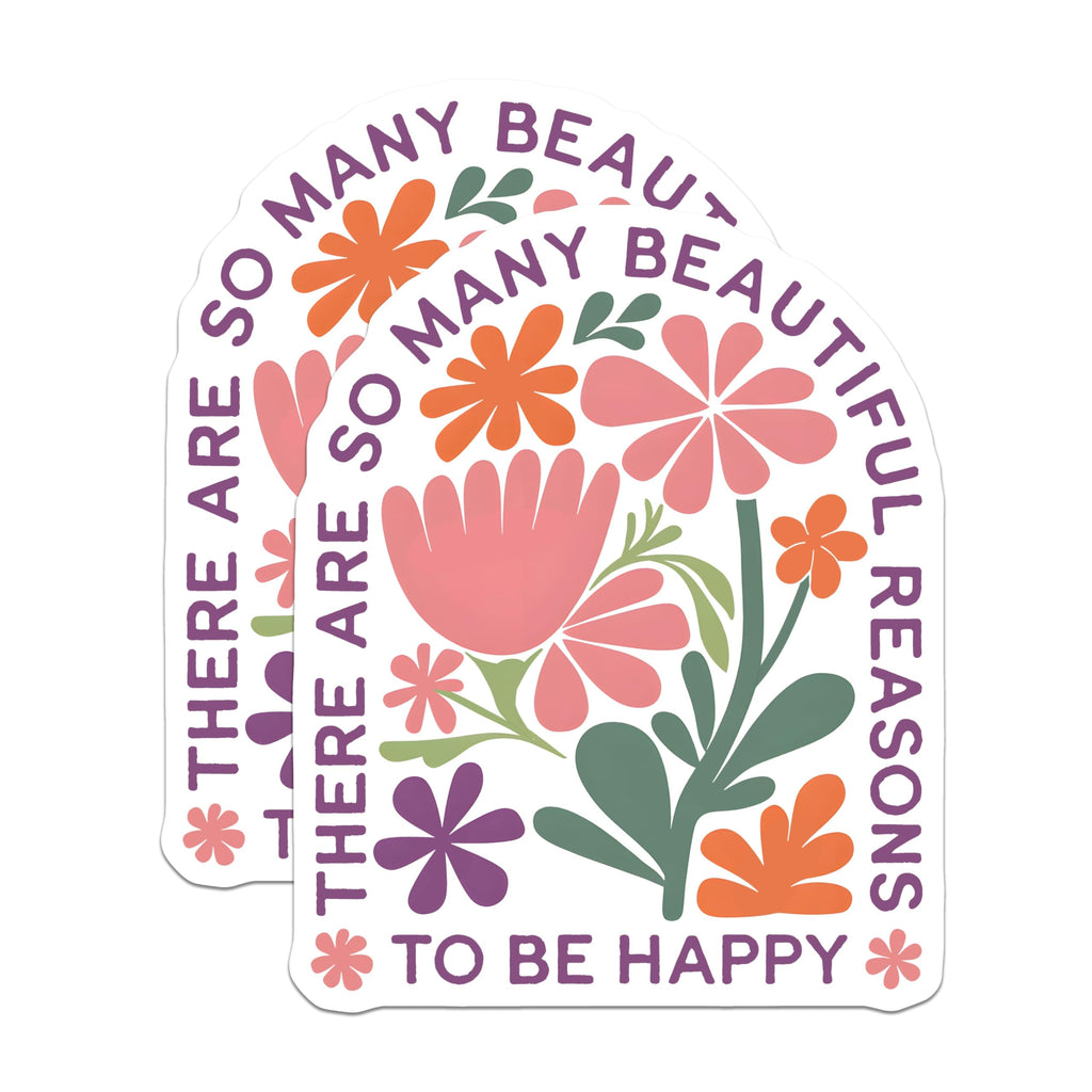 (2 Pack) Floral Inspiration Magnets - Positive Quote Decor - Kitchen Fridge Magnets - 5" On Longest Side - Premium Magnet - for Cars, Refrigerators, Toolboxes, Lockers - Made in USA - MAG17314