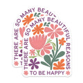 (2 Pack) Floral Inspiration Magnets - Positive Quote Decor - Kitchen Fridge Magnets - 5" On Longest Side - Premium Magnet - for Cars, Refrigerators, Toolboxes, Lockers - Made in USA - MAG17314