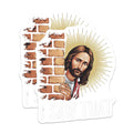 (2 Pack) Funny Jesus Magnets - I Saw that Christian Humor - Religious Meme Decor - Holy Watchful Eye - 5 Inches On Longest Side - Thick Durable Magnet - Made in USA - MAG25590