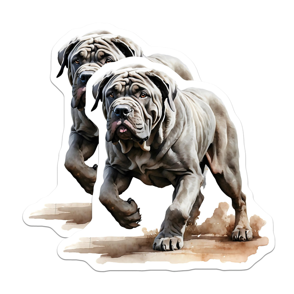 (2 Pack) Neapolitan Mastiff Magnets - Dog Breed Art - Fridge Magnets - 5" On Longest Side - Premium Magnet - for Cars, Refrigerators, Toolboxes, Lockers - Made in USA - MAG14029