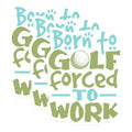 (3 Pack) Golf Decals - Funny Golfer - Born to Golf Decal - 3 Inches On Longest Side - Easy Peel & Apply - Made in USA - 3MCS2455