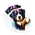 (2 Pack) Bernese Mountain Dog Magnets - Dog Breed Decor - Pet Lover Fridge Magnets - 5" On Longest Side - Premium Magnet - for Cars, Refrigerators, Toolboxes, Lockers - Made in USA - MAG15071