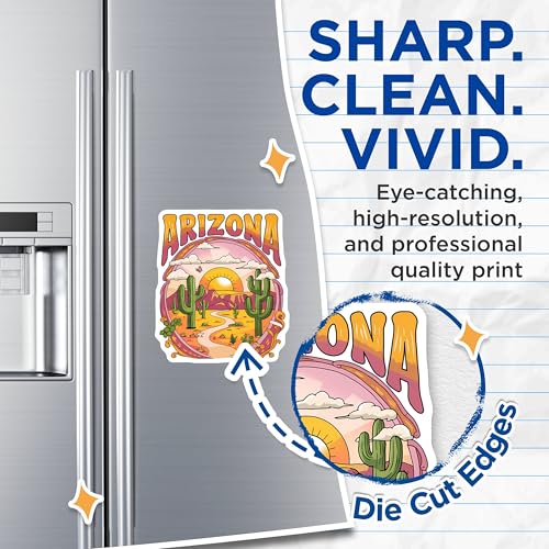(2 Pack) Southwest Decor Magnet - 5" On Longest Side - Sticks to Smooth Flat Surfaces - Made in USA - MAG9583