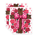 (2 Pack) Christian Cross Magnets - Hearts and Roses Design - Religious Home Decor - 5" On Longest Side - Premium Magnet - for Cars, Refrigerators, Toolboxes, Lockers - Made in USA - MAG16721
