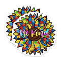 (2 Pack) Autism Awareness Magnets - Puzzle Piece Sunflower - Be Kind Inclusion Decor - 5 Inches On Longest Side - Thick Durable Magnet - Made in USA - MAG24714