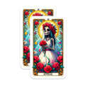 (2 Pack) Day of the Dead Skeleton Bride Magnets - Calavera Catrina Art Nouveau Artwork - Elegant Gothic Rose Wedding Decor - 5 Inches On Longest Side - Thick Durable Magnet - Made in USA - MAG21573