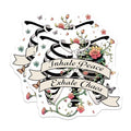 (2 Pack) Inhale Peace Exhale Chaos Stickers - Inspirational Quote - Floral Designs - Positivity - 5" On Longest Side - Sticks to Smooth Flat Surfaces - Made in USA - BMCS7392