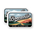 (2 Pack) Booneville Mississippi Magnets - Hill Country Charm - Travel Souvenir Decoration - 5" On Longest Side - Premium Magnet - for Cars, Refrigerators, Toolboxes, Lockers - Made in USA - MAG17822