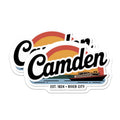 (2 Pack) Camden NJ Magnets - River City Souvenir - New Jersey Trip Decor - 5" On Longest Side - Premium Magnet - for Cars, Refrigerators, Toolboxes, Lockers - Made in USA - MAG18485