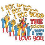 (3 Pack) Autism Awareness Decals - True Colors Puzzle - Laptop Decal - 3 Inches On Longest Side - Easy Peel & Apply - Made in USA - 3MCS8465