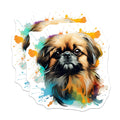 (2 Pack) Pekingese Dog Magnets - Watercolor Pet Art - Dog Lover Decor - Cute Animal Fridge Magnets - 5 Inches On Longest Side - Thick Durable Magnet - Made in USA - MAG30079