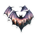 (2 Pack) Bat Forest Magnets - Spooky Tree Scene - Halloween Refrigerator Decor - 5" On Longest Side - Premium Magnet - for Cars, Refrigerators, Toolboxes, Lockers - Made in USA - MAG14735