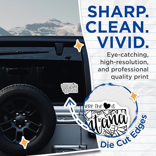 (2 Pack) Home is Where The Heart is Montana Stickers - State Pride Decal - 5" On Longest Side - Sticks to Smooth Flat Surfaces - Made in USA - BMCS9074 - BMCS9074