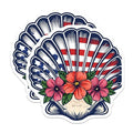 (2 Pack) USA Patriotic Magnets Magnets - 5" On Longest Side - Made in USA - Sticks to Refrigerators & Metal Surfaces - MAG8989