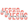 (3 Pack) Jesus Love Like Decals - Christian Decal - Religious Decal- 3 Inches On Longest Side - Easy Peel & Apply - Made in USA - 3MCS5234
