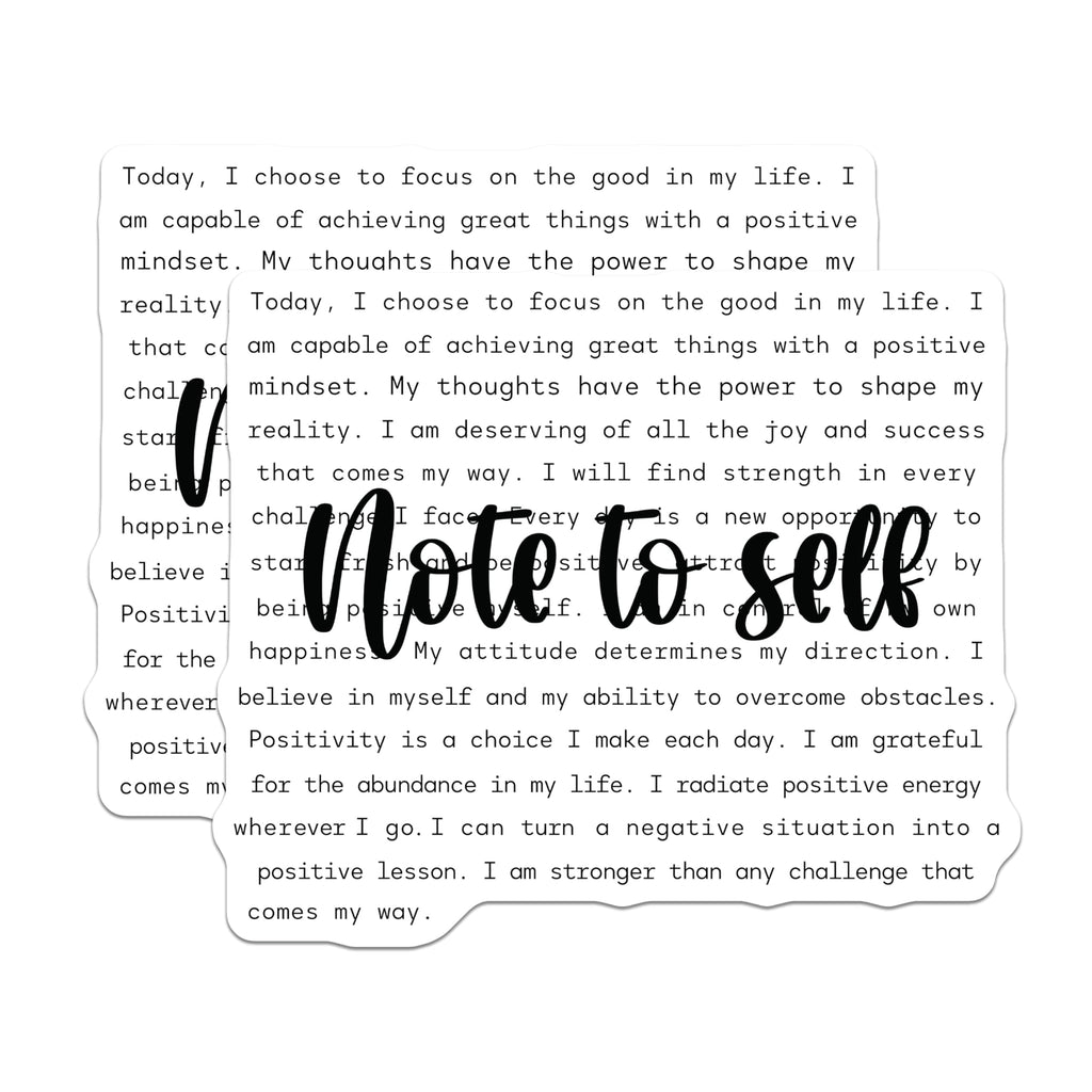 (2 Pack) Daily Positive Affirmation Magnets - Self Care Manifestation Reminder - Empowering Inspiration Decor - 5 Inches On Longest Side - Thick Durable Magnet - Made in USA - MAG28243