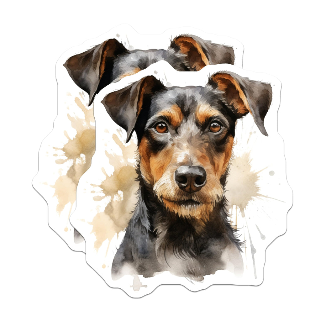 (2 Pack) Jagdterrier Magnets - Dog Lover Decor - Pet Owner Display - 5 Inches On Longest Side - Thick Durable Magnet - Made in USA - MAG24242