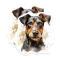 (2 Pack) Jagdterrier Magnets - Dog Lover Decor - Pet Owner Display - 5 Inches On Longest Side - Thick Durable Magnet - Made in USA - MAG24242
