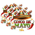 (3 Pack) Cinco De Mayo Decals - Fiesta Celebration - Mexican Food and Culture - 3 Inches On Longest Side - Easy Peel & Apply - Made in USA - 3MCS8520