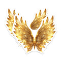 (2 Pack) Golden Wings Magnets - Angel Wings Decor - Sparkle Glam Accessory - 5 Inches On Longest Side - Thick Durable Magnet - Made in USA - MAG29554