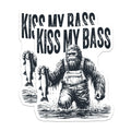 (2 Pack) Bigfoot Fishing Magnets - Humorous Lake Angler Refrigerator Art - Sasquatch Bass Fisher Cabin Decor - 5 Inches On Longest Side - Thick Durable Magnet - Made in USA - MAG20928