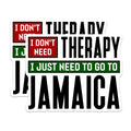 (2 Pack) Jamaica Vacation Magnets - Tropical Getaway Quote - Humorous Travel Lover Decor - 5 Inches On Longest Side - Thick Durable Magnet - Made in USA - MAG38527