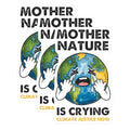(3 Pack) Mother Nature Decals - Climate Justice - Crying Earth Decals - 3 Inches On Longest Side - Easy Peel & Apply - Made in USA - 3MCS6464