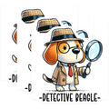 (3 Pack) Detective Beagle Decals - Funny Dog Stickers - Laptop Decal - 3 Inches On Longest Side - Easy Peel & Apply - Made in USA - 3MCS2415