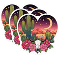 (3 Pack) Cactus Desert Decals - Western Laptop Decals - Southwestern Art Stickers - 3 Inches On Longest Side - Easy Peel & Apply - Made in USA - 3MCS8385