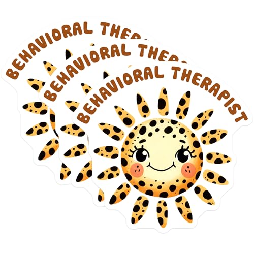 (3 Pack) Behavioral Therapist Decals - Positive Affirmation - Mental Health Stickers - 3 Inches On Longest Side - Easy Peel & Apply - Made in USA - 3MCS1956