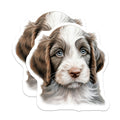 (2 Pack) Fluffy Doodle Puppy Magnets - Adorable Dog Lover Decor - Pet Owner Kitchen Accessories - 5 Inches On Longest Side - Thick Durable Magnet - Made in USA - MAG26080