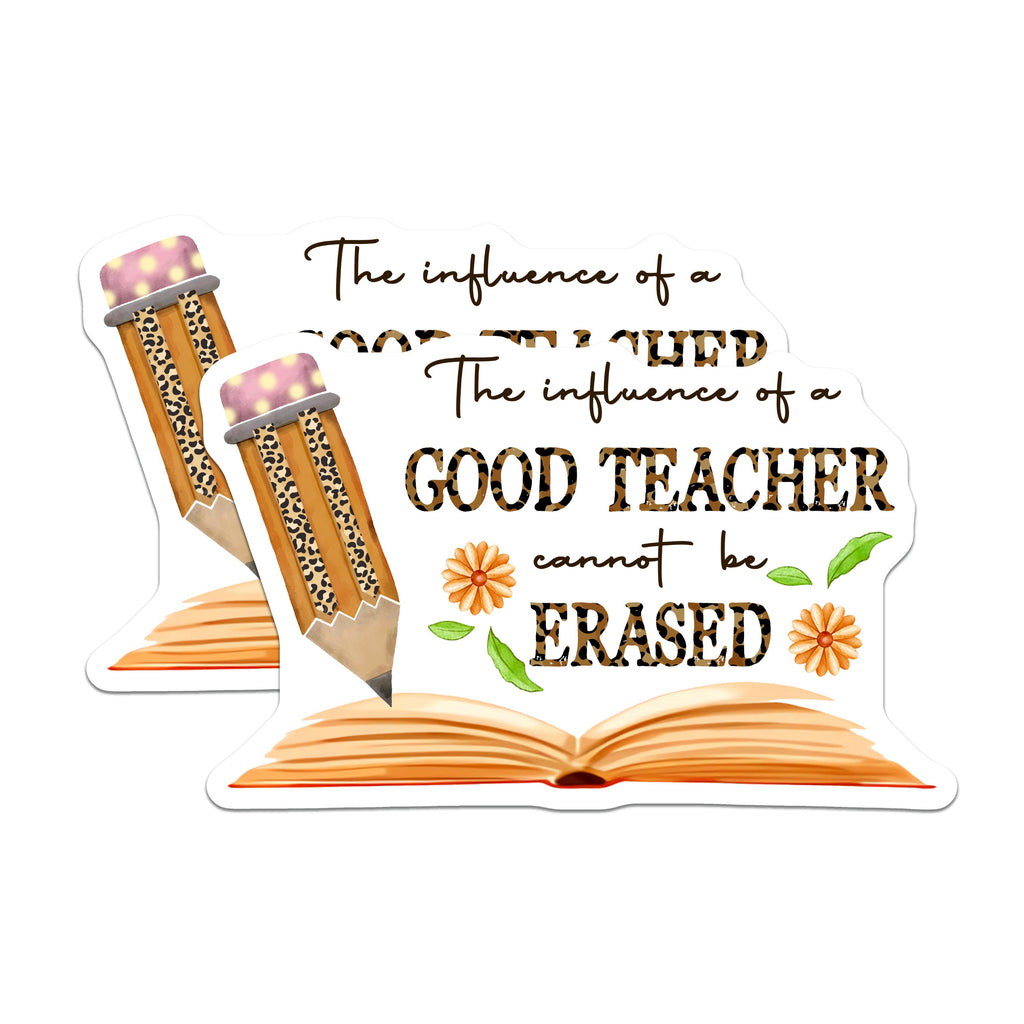 (2 Pack) Good Teacher Magnets - Educator Appreciation Recognition - School Staff End Year - Mentor Farewell Keepsake - 5 Inches On Longest Side - Thick Durable Magnet - Made in USA - MAG37605