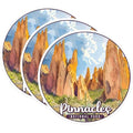 (3 Pack) Pinnacles National Park Decals - California National Park - Laptop Decal - 3 Inches On Longest Side - Easy Peel & Apply - Made in USA - 3MCS0506