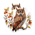 (2 Pack) Owl Magnets - Wise Woodland Animal Decor - Autumn Fall Refrigerator Art - 5 Inches On Longest Side - Thick Durable Magnet - Made in USA - MAG37516