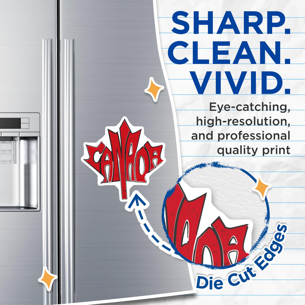 (2 Pack) Canada Magnets - Maple Leaf Magnet - Canadian Pride Decor - 5" On Longest Side - Premium Magnet - for Cars, Refrigerators, Toolboxes, Lockers - Made in USA - MAG17816