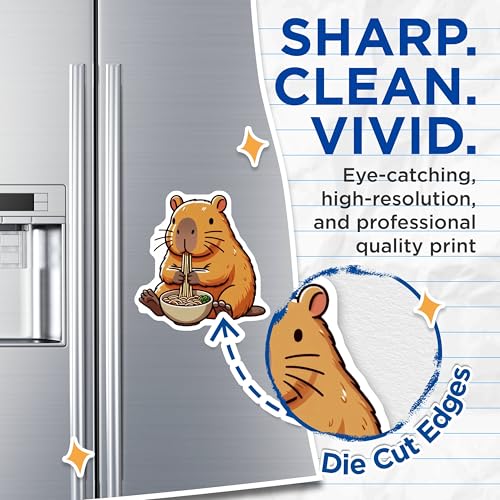 (2 Pack) Funny Kitchen Decor Magnet - 5" On Longest Side - Sticks to Smooth Flat Surfaces - Made in USA - MAG9924