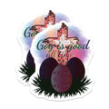 (2 Pack) Christian Easter Magnets - Religious Cross Design Inspirational Home Decor - God is Good All Time Faith Scripture - 5 Inches On Longest Side - Thick Durable Magnet - Made in USA - MAG20097