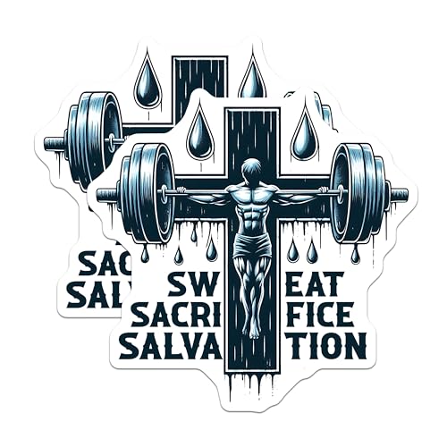 (2 Pack) Fitness Motivation Magnet - Gym Enthusiast Decor - Workout Inspiration - 5" On Longest Side - Sticks to Smooth Flat Surfaces - Made in USA - MAG9641