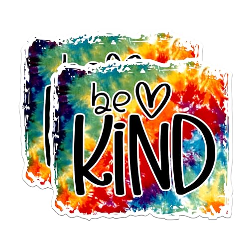 (2 Packs) Be Kind Magnets - Positive Inspiring Motivating Be Love Magnets - 5 Inches On Longest Side - Premium Magnet - for Fridges, Toolboxes, Cars - Made in USA - MAG2503