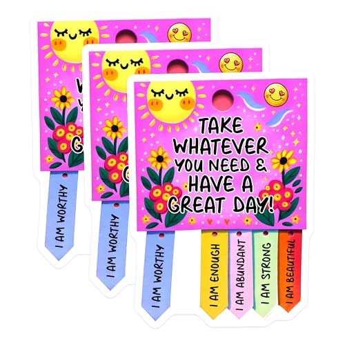 (3 Pack) Affirmation Decals - Positive Sayings - Laptop Decal - 3 Inches On Longest Side - Easy Peel & Apply - Made in USA - 3MCS6266