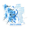 (2 Pack) Diabetes Awareness Magnets - Sunflower Blue Ribbon - Inspirational Quote Magnets - 5" On Longest Side - Premium Magnet - for Cars, Refrigerators, Toolboxes, Lockers - Made in USA - MAG17101