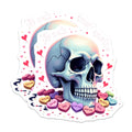 (2 Pack) Dead Inside Skull Magnets - Anti Valentine Decor - Sarcastic Goth Room Decor - Pastel Emo Humor - 5 Inches On Longest Side - Thick Durable Magnet - Made in USA - MAG38000
