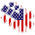(3 Pack) American Flag Decals - USA Patriotic - Laptop Decal - 3 Inches On Longest Side - Easy Peel & Apply - Made in USA - 3MCS4015