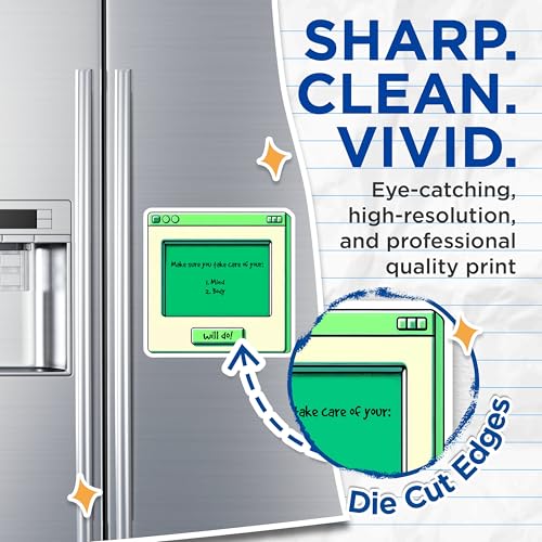 (2 Pack) Motivational Magnets - Mind and Body Reminder - Self Care Encouragement - 5" On Longest Side - for Cars, Fridges, Toolboxes - Made in USA - MAG8330