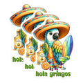 (3 Pack) Parrot Fiesta Decals - Tequila Surfboard - Cinco De Mayo Laptop Decal - 3 Inches On Longest Side - Easy Peel & Apply - Made in USA - 3MCS6980
